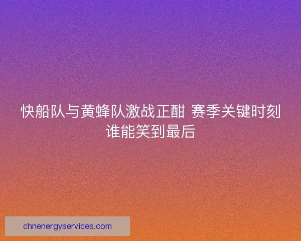 快船队与黄蜂队激战正酣 赛季关键时刻谁能笑到最后